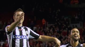 El humilde Udinese italiano sorprendió al poderoso Liverpool en la Liga Europa.