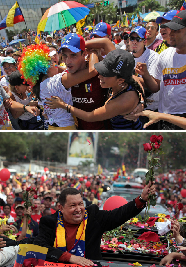 Llegó la hora decisiva para Henrique Capriles y Hugo Chávez en Venezuela.
