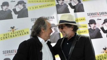 Joan Manuel Serrat y Joaquín Sabina siguen con su gira ahora por México.