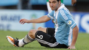 Gonzalo Higuaín tiene un golpe en la cadera, producto de un choque en el juego del viernes contra Uruguay.