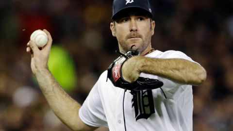 Justin Verlander dominó a la ofensiva de los Yankees hasta la novena entrada cuando Eduardo Núñez se la sacó del parque.