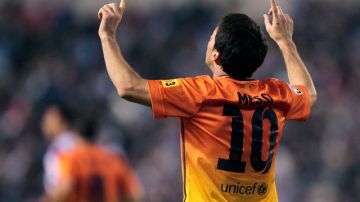 El argentino Lionel  Messi viene de anotar tres goles en la victoria de Barcelona por 5-4 ante el Deportivo La Coruña.