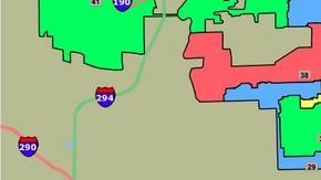 Mapa de nuevos distritos.