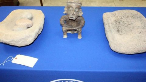 Se llevó a cabo una ceremonia donde EEUU regresó a México más de 4,000 fragmentos arqueológicos; es el mayor lote de artefactos devuelto desde la entrada en vigor de un tratado binacional.