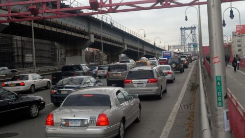 El tránsito estuvo descomunal el miércoles en Manhattan.