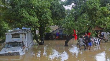 En Leogane, como en otras zonas de Haiti, la tormenta Sandy causó inundaciones a su paso, el pasado 26 de octubre.