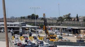 La garita de San Ysidro, se encuentra en un proceso de remodelación y ampliación.