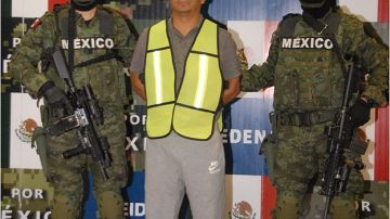 Jesús Alfredo Salazar Ramírez, alias "El muñeco" o "El pelos" detenido en México.