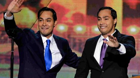 El alcalde de San Antonio, Julián Castro, aquí con su hermano gemelo, Joaquín Castro.