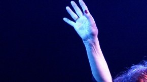 Rocío Dúrcal en un concierto que ofreció en el 2002 en el Gibson de Universal Studios.