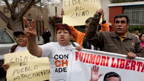 Simpatizantes del exmandatario peruano Alberto Fujimori han solicitado al gobierno de Humala su libertad.