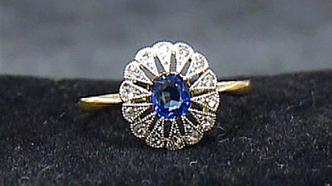 Anillo que forma parte de esta nueva exhibición sobre objetos hallados en el Titanic.