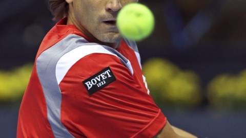 El tenista español David Ferrer jugará hoy ante Radek Stepanek.
