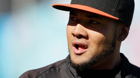 Melky Cabrera, quien defendió a los Gigantes de San Francisco hasta que fue suspendido 50 juegos en agosto.