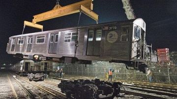 Los viejos vagones fueron transportados por la MTA desde el sector de Ozone Park. El tren H funcionará de manera temporal y será gratuito.