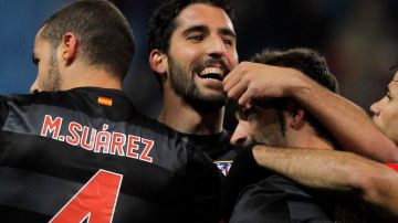 Los 'colchoneros' del Atlético de Madrid, dirigido por Diego Simeone se asegura la clasificación en la Liga Europa.