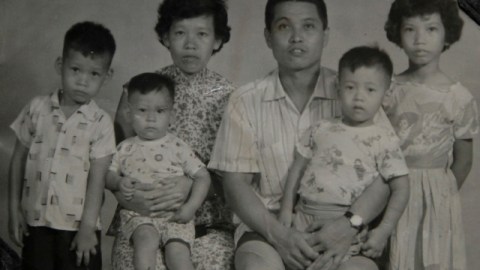 Integrantes de la familia Chiu-Trujillo quienes fueron expulsados de México en 1940 y retornaron veinte años más tarde.