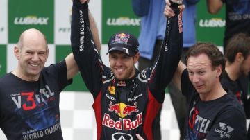 Sebastian Vettel obtuvo su tercer título consecutivo de Fórmula Uno.