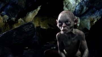Gollum, en una escena de 'The Hobbit: An Unexpected Journey' ha sido creado por la compañía Weta en Nueva Zelanda.