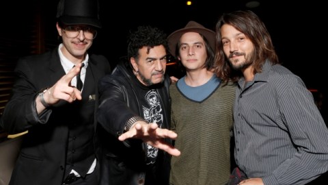 Ulises Lozano, Sergio Arau, Gilberto Cerezo y Diego Luna en el estreno de 'Hecho En México', el martes en LA.