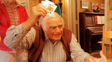 Ernest Borgnine en el que ha sido su último trabajo para la gran pantalla.