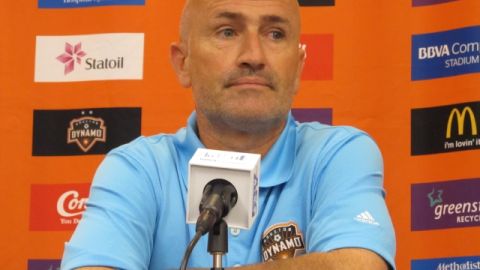 El entrenador del Dynamo de Houston, Dominic Kinnear.