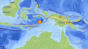 El sismo ocurrió a las 01.53 de hoy hora local (16.53 GMT del lunes) a 236 kilómetros de la ciudad más próxima, la localidad indonesia de Saumlaki, en la islas Tanimbar.
