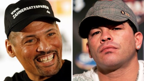 Virgil Hill  (izq.) y el fallecido Arturo Gatti fueron elevados ayer al Salón de la Fama del Boxeo.