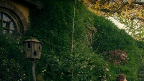 Martin Freeman e Ian McKellen en The Hobbit