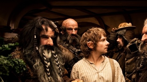 Una escena  de "The Hobbit" que llega a las salas hoy.