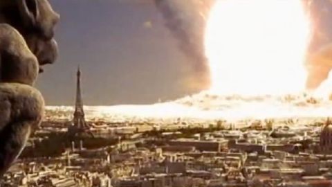 La destrucción de París en 'Armageddon'.