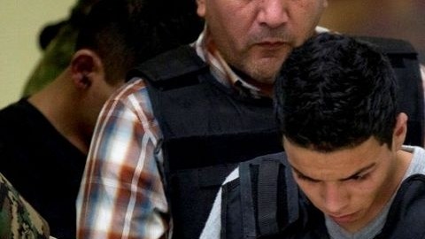 El presunto líder de una facción de los Zetas, Iván Velázquez Caballero, alias "El Talibán" en México, el 27 de septiembre de 2012. Velázquez Caballero supuestamente ha estado librando una sangrienta batalla contra otro líder de Zetas, Miguel Angel Treviño Morales, y se dice que la pelea ha causado una oleada de matanzas y tiroteos, sobre todo en el norte de México.