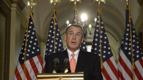 El presidente de la Cámara de Representantes de EE.UU., el republicano John Boehner.