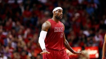 El alero estrella LeBron James lideró una vez más a los Heat de Miami.