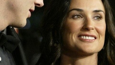 Demi Moore y Ashton Kutcher durante la noche inaugural del AFI Fest 2006, en Los Ángeles.