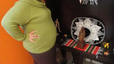 Carmen Gamboa espera el nacimiento de su tercer hijo.