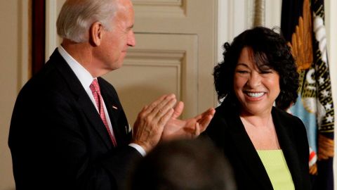 La magistrada de la Corte Suprema de Justica, la hispana Sonia Sotomayor, juramentará al vicepresidente de EEUU Joseph Biden.