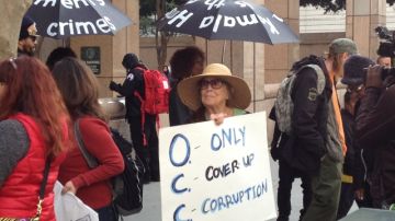 los occupy foreclose LA protetan frente al ayuntamiento