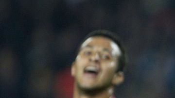 El delantero David Villa colaboró con dos anotaciones en la goleada del Barcelona