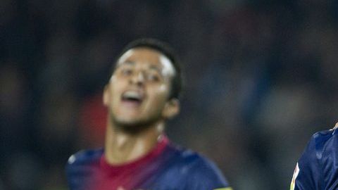 El delantero David Villa colaboró con dos anotaciones en la goleada del Barcelona