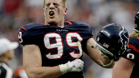 J.J. Watt, defensivo estelar de los Houston texans de la NFL.