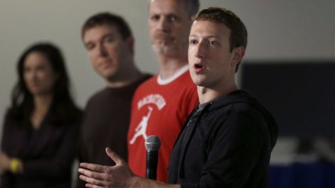 Mark Zuckerberg en la conferencia para presentar la herramienta en Menlo Park, California.