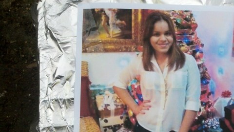 Edith Rojas, de 19 años,  fue asesinada  el 31 de diciembre 2012.