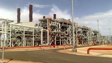 Planta de tratamiento de gas British Petroleum (BP) en In Amenas, a unos 1300 kilómetros al sureste de Argel (Argelia).