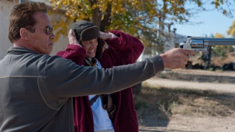 Arnold Schwarzenegger y Johnny Knoxville en 'The Last Stand'.