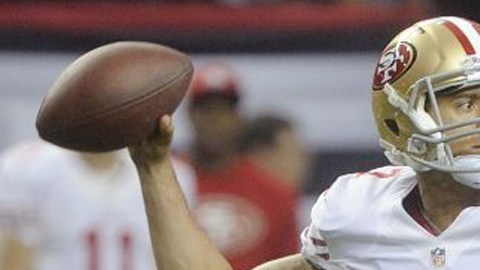 El mariscal de campo de los 49ers, Colin Kaepernick, "contra todas las posibilidades".