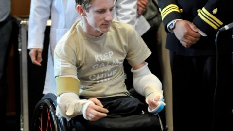 Brendan M. Marrocco perdió las cuatro extremidades en la guerra de Irak.