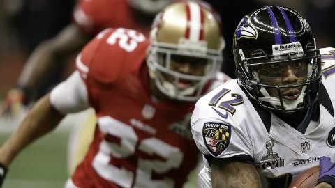 Ravens está derrotando 21-6 a 49ers, al medio tiempo del Super Bowl