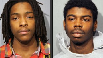 Los acusados, la izquierda, Kenneth Williams, de 20 años, y  Michael Ward, de 18 años. Este último confesó que disparó, pero no para hacerle daño a la joven.
