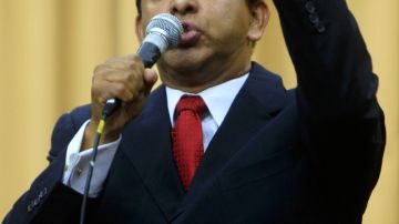 El expresidente ecuatoriano Lucio Gutiérrez quien aparece tercero en las encuestas.